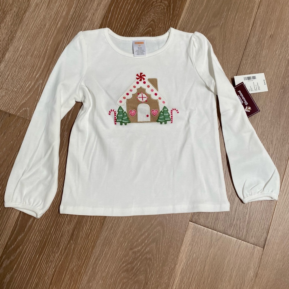 Gymboree Gingerbread House Shirt - NWT - Size 4T